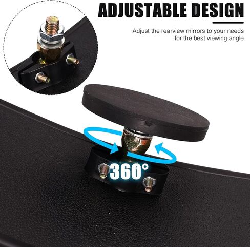 2pcs Magnetic Forklift Rearview Mirrors, Universal Square Magnetic Tractor Side Mirrors 360 Degrees Adjustable & High-Definition Rear View Mirror Accessories Attachments for Multiple Forklift Models in Saudi Arabia