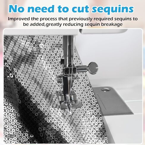 4 Pcs P369 New Bead Sequin Special Presser Foot, Sewing Machine Feet, Wedding Dress Bead Fabric Sewing Machine Accessory No-bead-tapping, Anti-curl & Fabric-holding for Evening Gown(4pcs Mix) in Saudi Arabia