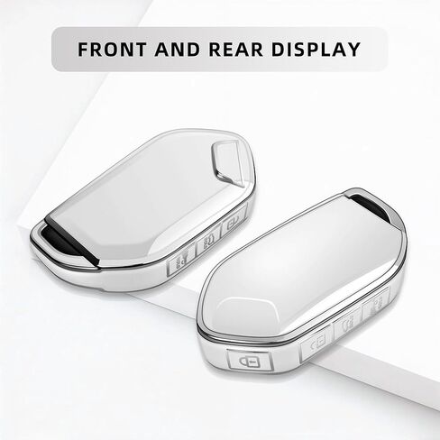 JOYEAR for KIA Key Fob Cover with Key chain Compatible with 2023 2024 2025 Kia Telluride，2024 2025 K4 K5 Sorento EV9，2025 Carnival Car Accessories (Silver-Grey, 5 Buttons) in Saudi Arabia