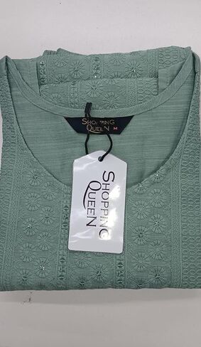 طقم شورت ووشاح وبنطلون ووشاح حريري من Chikankari للسيدات من Shopping Queen in Kuwait