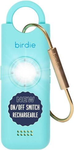 إصدار جديد من She's Birdie 3.0 - إنذار السلامة الشخصية الأصلي للنساء من قبل النساء - صفارة إنذار عالية، ضوء فلاش وبطارية قابلة لإعادة الشحن بمجموعة متنوعة من الألوان (زهري وردي) in Kuwait