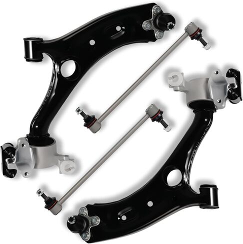 6Pc Front Lower Control Arm with Ball Joints Inner Outer Tie Rod Fit for Honda 2017 2018 2019 2020 2021 2022 CR-V CMS601054 CMS601055 K750908 ES801495 ES801496 in Saudi Arabia