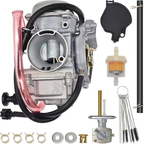 15003-1446 Carburetor for Kawasaki PRAIRIE 400 KVF400 1998 for Bayou 400 KLF400 KLF 400 1993 1994 1995 Carb with Fuel Valve Petcock in Saudi Arabia