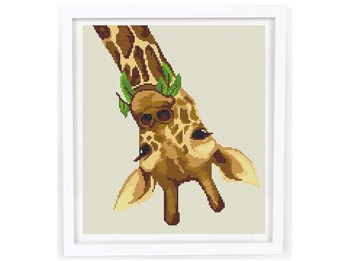 Generic Cross Stitch Pattern: Giraffe PDF, Modern, Easy for Beginners. Materials Not Included! in Saudi Arabia