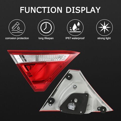 KARPAL A Pair Tail Light (Left & Right) Side Brake Lamp Compatible with 2006 2007 2008 Toyota RAV4 Series Red | 8155142100 8156142100 | TO2819127 TO2818127 in Saudi Arabia