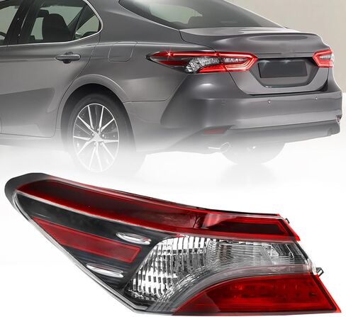 Right outer Tail Light Fit for 2021 2022 2023 Toyota Camry LE/SE/TRD, Halogen Tail Lamp Assembly Replacement (Passenger Side) in Saudi Arabia