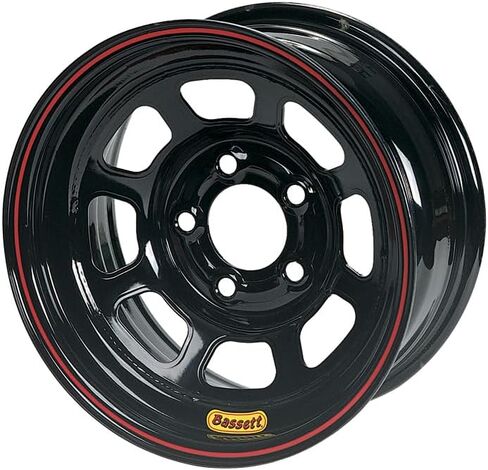 Wheel 14x7 D-Hole 5x4.5in 3in BS Black | Wheel - 8 Spoke D-Hole | 14 x 7 in | 3.000 in Backspace | 5 x 4.50 in Bolt Pattern | Steel Material - Black Powder Coat | Each in Saudi Arabia