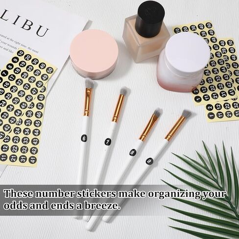 2500 Pcs 1 to 50 Number Stickers, 50 Sheets Black Consecutive Round Labels, 0.4 Inch Self-Adhesive Small Dot Decals Numbered Stickers for Indoor Outdoor Use, Inventory, Storage, Organizing, Boxes in Saudi Arabia
