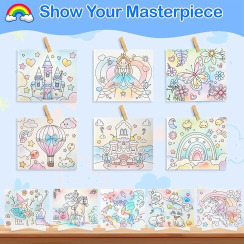 Christmas Paint with Water Coloring Book for for Kids Ages 3-5 4-8,Watercolor Painting Sets with Brush,Mess Free Arts & Crafts Drawing Activities,Xmas Stocking Stuffers Toy Christmas Gifts for Boys Girls in Saudi Arabia