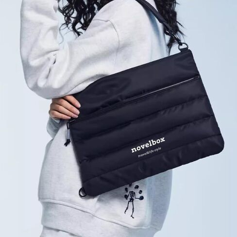 novelbox Laptop Sling Bag, 14 Inch Waterproof Messenger Bag with Anti-Theft Pocket, Lightweight Crossbody Chest Bag for Men & Women, Fit MacBook, Tablet, Travel, College, Business in Saudi Arabia