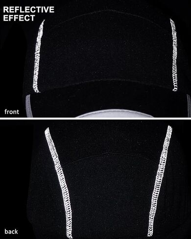 قبعة كروية من الصوف من GADIEMKENSD مع جهاز تدفئة للأذن منسدلة، حافة قابلة للطي، قبعة شتوية عاكسة للجنسين in Kuwait