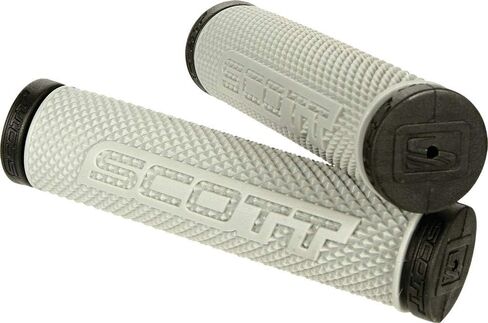 Scott SX II ATV Hand Grips - Grey/Black / One Size in Saudi Arabia