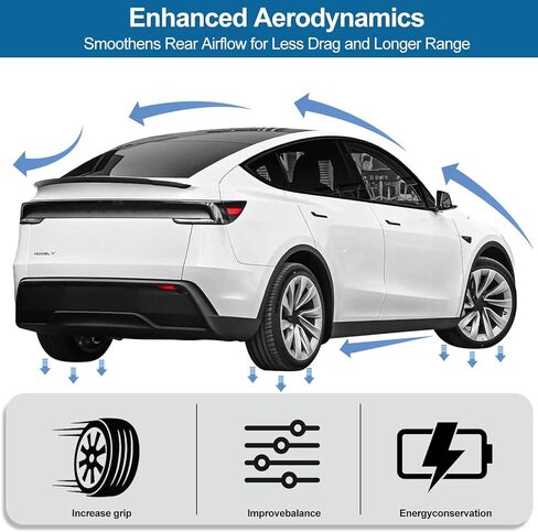 Tesla Model Y Juniper Spoiler الخلفي الجذع الشفة الذيل الجناح عدم الحفر الاستقرار الديناميكي الهوائي الأصلي المفسد المظهر الرياضي لـ Tesla Model Y Juniper Refresh Accessories الجذع المفسد in Kuwait