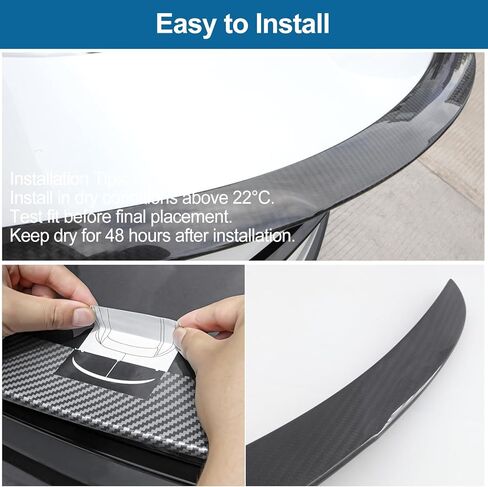 Tesla Model Y Juniper Spoiler الخلفي الجذع الشفة الذيل الجناح عدم الحفر الاستقرار الديناميكي الهوائي الأصلي المفسد المظهر الرياضي لـ Tesla Model Y Juniper Refresh Accessories الجذع المفسد in Kuwait