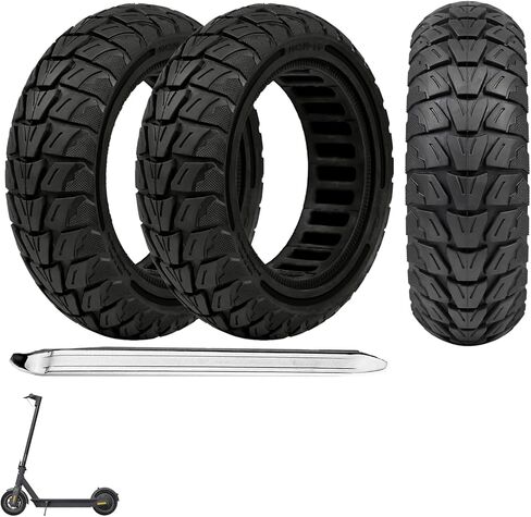 10x2.75/10x2.70-6.5 Electric Scooter Solid Tires: 70/65-6.5 Replacement Tubeless Wheel for Hover-1 Alpha& Hiboy Titan PRO& Evercross H5& Emove Cruiser& Hiboy max3& Kugoo G - Booster G2 Pro (2PCS) in Saudi Arabia