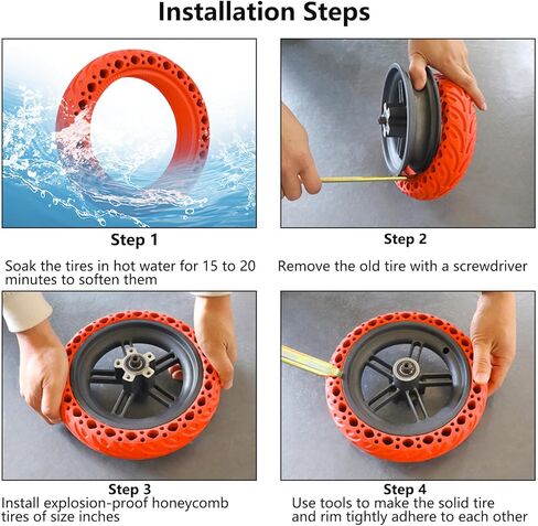 10x2.75/10x2.70-6.5 Electric Scooter Solid Tires: 70/65-6.5 Replacement Tubeless Wheel for Hover-1 Alpha& Hiboy Titan PRO& Evercross H5& Emove Cruiser& Hiboy max3& Kugoo G - Booster G2 Pro (2PCS) in Saudi Arabia