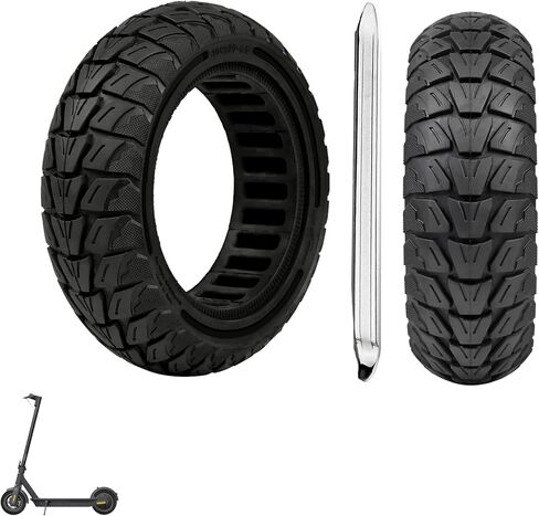 10x2.75/10x2.70-6.5 Electric Scooter Solid Tires: 70/65-6.5 Replacement Tubeless Wheel for Hover-1 Alpha& Hiboy Titan PRO& Evercross H5& Emove Cruiser& Hiboy max3& Kugoo G - Booster G2 Pro (2PCS) in Saudi Arabia