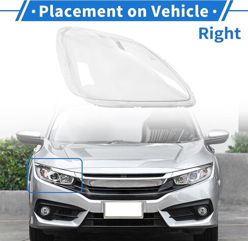 Headlight Lens Cover Headlight Headlamp Lense Clear Lens Cover for Honda CRV 2005-2006 Clear PC 1 Pcs Front Right Car in Saudi Arabia