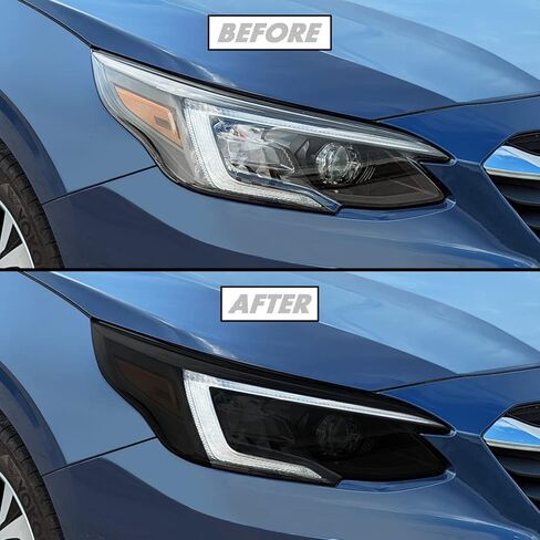 SlickMod PreCut Vinyl Smoke Tint for 2020-2022 Subaru Legacy Headlight (20% Dark Smoke, 2. Headlight Cutout) in Saudi Arabia
