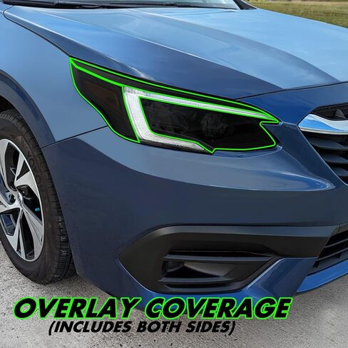 SlickMod PreCut Vinyl Smoke Tint for 2020-2022 Subaru Legacy Headlight (20% Dark Smoke, 2. Headlight Cutout) in Saudi Arabia