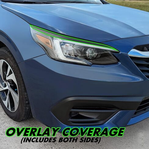 SlickMod PreCut Vinyl Smoke Tint for 2020-2022 Subaru Legacy Headlight (20% Dark Smoke, 2. Headlight Cutout) in Saudi Arabia