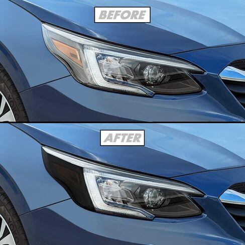 SlickMod PreCut Vinyl Smoke Tint for 2020-2022 Subaru Legacy Headlight (20% Dark Smoke, 2. Headlight Cutout) in Saudi Arabia