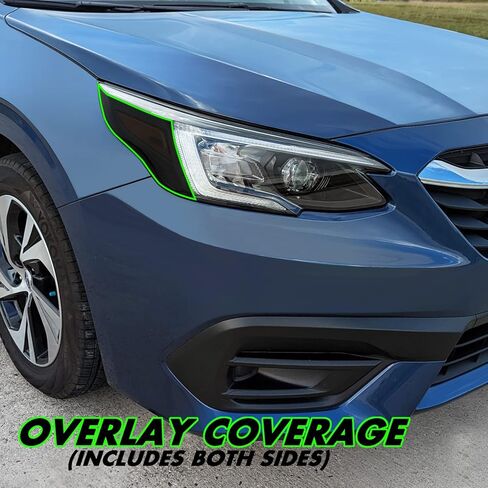 SlickMod PreCut Vinyl Smoke Tint for 2020-2022 Subaru Legacy Headlight (20% Dark Smoke, 2. Headlight Cutout) in Saudi Arabia