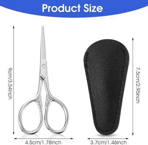 3.54-inch Small Sewing Scissors, Stainless Steel Embroidery Craft Scissors with Sheath, Precision DIY Crafting & Office Cutting Tools in Saudi Arabia