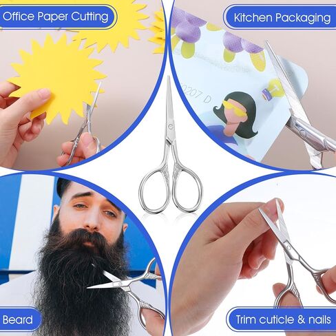 3.54-inch Small Sewing Scissors, Stainless Steel Embroidery Craft Scissors with Sheath, Precision DIY Crafting & Office Cutting Tools in Saudi Arabia