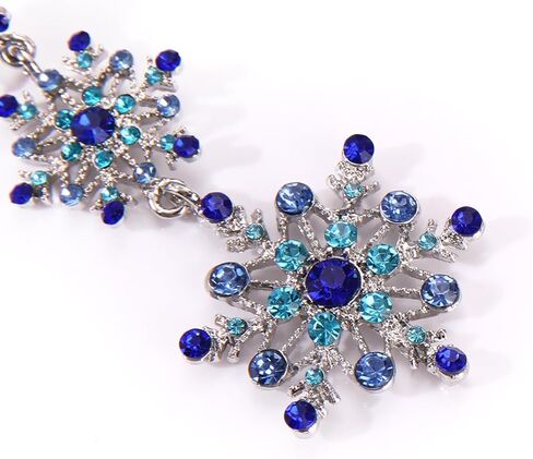 Winter Snowflake Flower Drop Dangle Earrings Hypoallergenic Snowflake Pierced Stud Earrings For Women Christmas Gifts in Kuwait