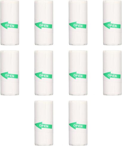 Thermal Printer Paper, Sticker Printer Paper, 10 Roll 57x25mm Portable Self Adhesive Mini Printing Paper Thermal Paper Rolls for Label Wrong Questions Photo in Saudi Arabia