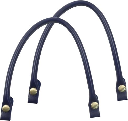 استبدال مقابض محفظة BokWin - عبوتان بعرض 0.59 بوصة وطول 15.7 بوصة من جلد البولي يوريثان أشرطة باللون الأسود لمقابض حقائب اليد وإكسسوارات الحقائب ذاتية الصنع مع أزرار آمنة in Kuwait