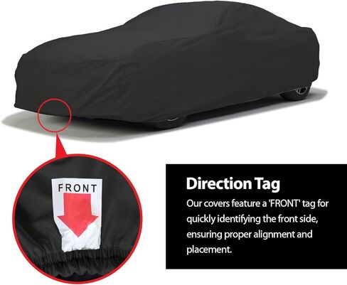 DaShield SoftTec Indoor Satin Car Cover for Plymouth Roadrunner 1968 1969 Semi Custom Fit Elastic Stretchy Flexible High-end Luxury Dust Protection-Black in Saudi Arabia