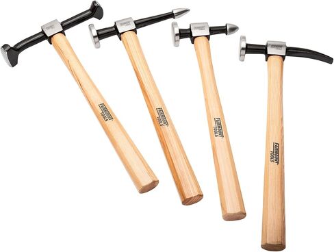 Fairmount Tools 4 Piece Professional Auto Body Hammer Set | Short Reach Utility Pick | Cross Chisel | Long Reach Utility Pick | Door Skin Hammer in Saudi Arabia
