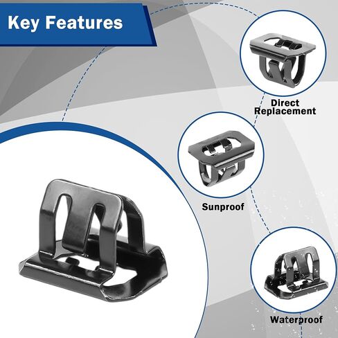 20Pcs 15078238 Radiator Grille Retainer Clips Compatible with Chevrolet Silverado Colorado GMC Cadillac Escalade Buick HummerOldsmobile 700-053 Bumper Cover Fastener in Saudi Arabia