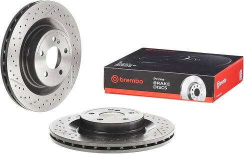 Brembo 09.A326.11 دعامة مطلية بالأشعة فوق البنفسجية بفتحات تهوية + دوار فرامل خلفي مشقوق M Mercedes-Benz OE # A2044230412 in Saudi Arabia
