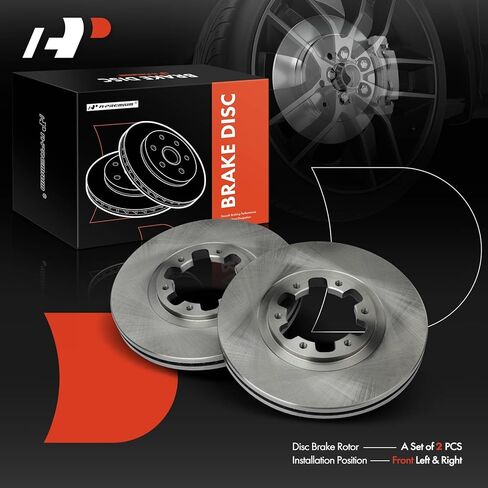 A-Premium 11.81 inch (300mm) Front Vented Disc Brake Rotors Compatible with Select Nissan and Infiniti Models - Pathfinder 1998-2004, QX4 1998-2003, 2-PC Set in Saudi Arabia
