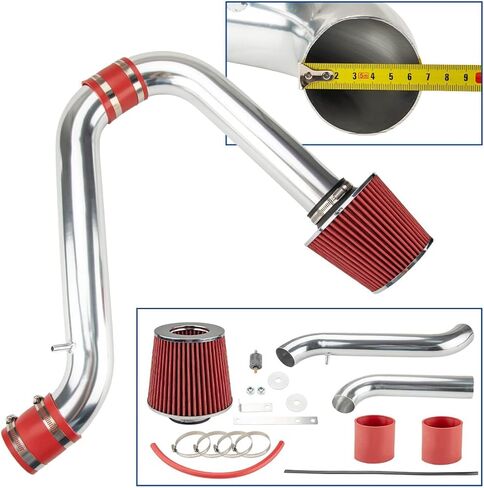 AUTOSITY Cold Air Intake Kit Compatible with 1994-1997 Accord 2.2L, 1998-2002 Accord 2.3L (DX/LX/EX/SE/VP), Filters System Kits Aluminum 2.75 in Red High Flow in Saudi Arabia