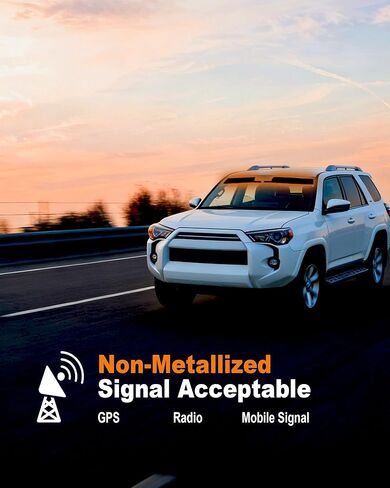 AUTOTEK Windshield Sun Strip for Toyota 4Runner 2014-2024, Anti-Glare and UV Protection Automotive Tint Strip, Custom Fit and Easy Installation Precut Window Tint Film Sun Visor, Black in Saudi Arabia