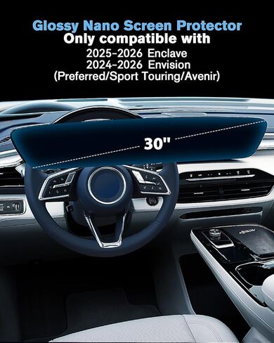 واقي شاشة 2024 Volkswagen Atlas/Atlas Cross Sport مقاس 12 بوصة [مضاد للوهج] متوافق مع 2024 Atlas SE/SEL/SEL R-Line/SEL Premium R Line - HD شفاف/مضاد لبصمات الأصابع/ عبوتان in Saudi Arabia