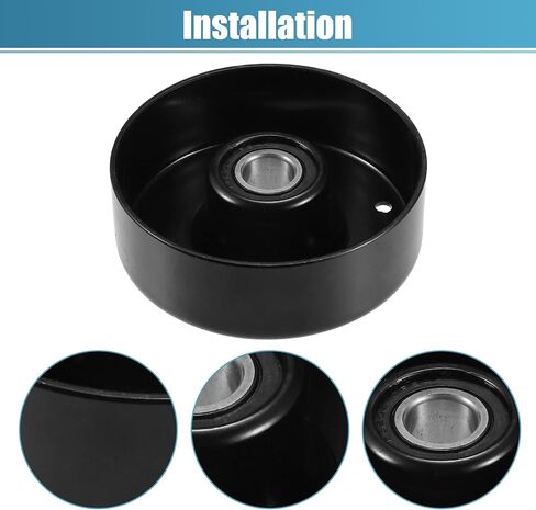 uxcell Belt Tensioner Pulley Assembly Accessory Tightener Pulley No.1192001470 for Mercedes-Benz SLK 230 1998-2004 Black Metal in Saudi Arabia