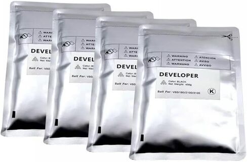 450g Compatible Developer Powder for Versant 80 180 2100 3100 Printers Color BK C M Y V80 V180 V2100 V3100(New 450g-Cyan) in Saudi Arabia