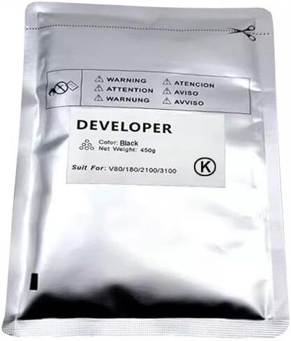 450g Compatible Developer Powder for Versant 80 180 2100 3100 Printers Color BK C M Y V80 V180 V2100 V3100(New 450g-Cyan) in Saudi Arabia