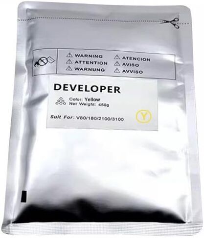 450g Compatible Developer Powder for Versant 80 180 2100 3100 Printers Color BK C M Y V80 V180 V2100 V3100(New 450g-Cyan) in Saudi Arabia