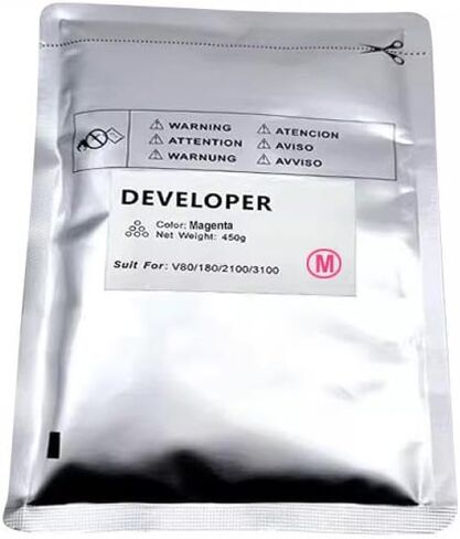450g Compatible Developer Powder for Versant 80 180 2100 3100 Printers Color BK C M Y V80 V180 V2100 V3100(New 450g-Cyan) in Saudi Arabia