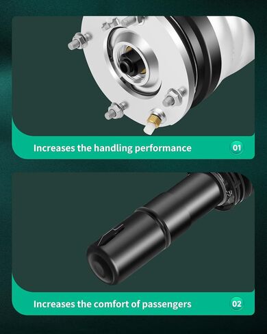 مجموعة دعامات التعليق الهوائي الأمامي من SCITOO مناسبة لسيارة Land Rover لسيارة Range Rover 2013-2020، لسيارة Land Rover لسيارة Range Rover Sport 2014-2020، رقم OEM LR038805، LR038807، LR038801 (زوج واحد) in Saudi Arabia
