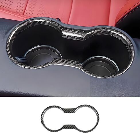 Car Center Console Gear Shift Panel Trim Cover for Ford Mustang 2015 2016 2017 2018 2019 2020 2021 2022 2023 Auto Interior Decor Accessories Central Control Protection Frame Carbon Fiber Style in Saudi Arabia