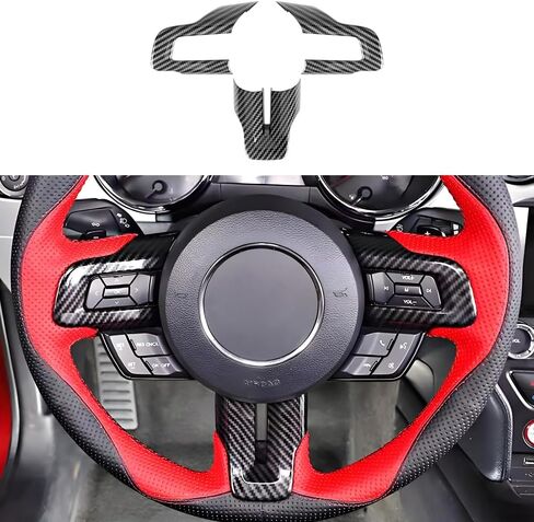 Car Center Console Gear Shift Panel Trim Cover for Ford Mustang 2015 2016 2017 2018 2019 2020 2021 2022 2023 Auto Interior Decor Accessories Central Control Protection Frame Carbon Fiber Style in Saudi Arabia