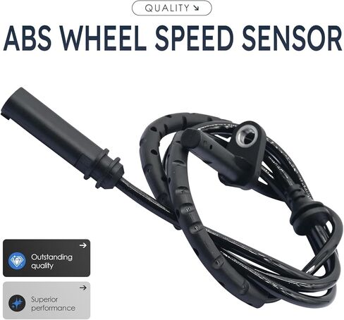 2Pcs Rear Left and Right Abs Wheel Speed Sensor Compatible with BMW X5 X6 34526771777 Als1787 07 08 09 10 11 12 13 14 15 16 17 18 19 2007 2008 2009 2010 2011 2012 2013 2014 2015 2016 2017 2018 2019 in Saudi Arabia