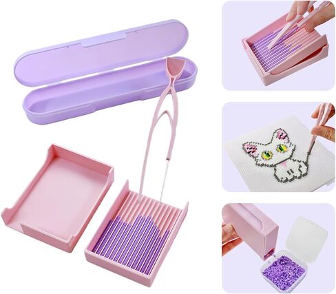 5mm Fuse Bead Single Needle Tweezer & Aligner Tray Kit, Efficient Iron Bead Sorting Tools with Effortless Beads Recovery for Experienced Enthusiasts in Kuwait
